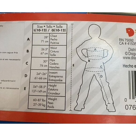 Super Mario Deluxe Halloween Costume Jumpsuit Kid's Padded Belly Sz Large - Picture 4 of 5